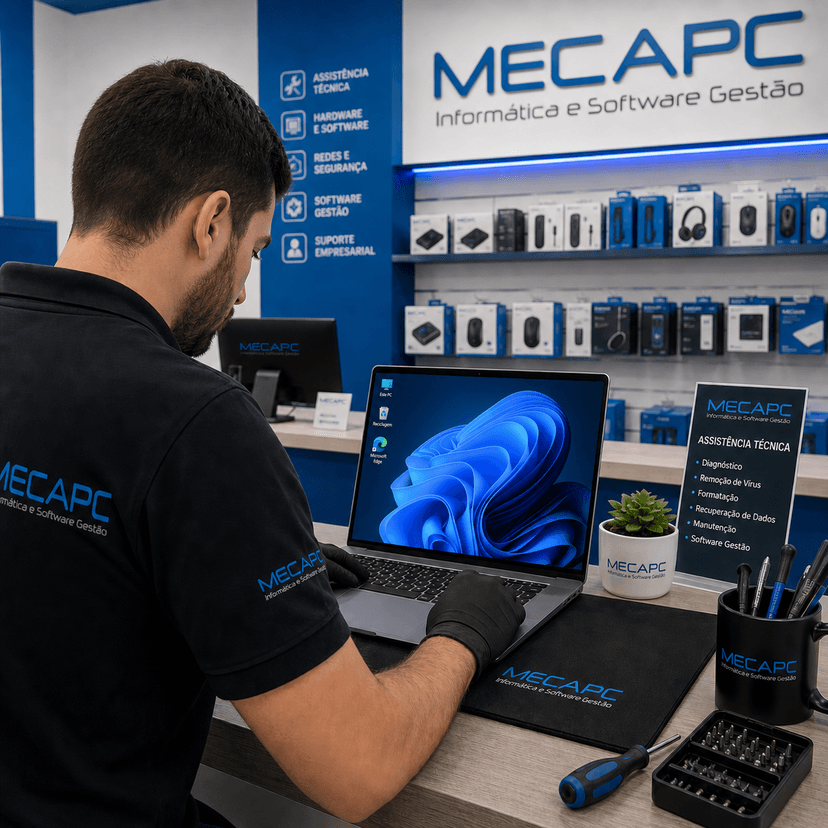 Configuração de equipamento novo